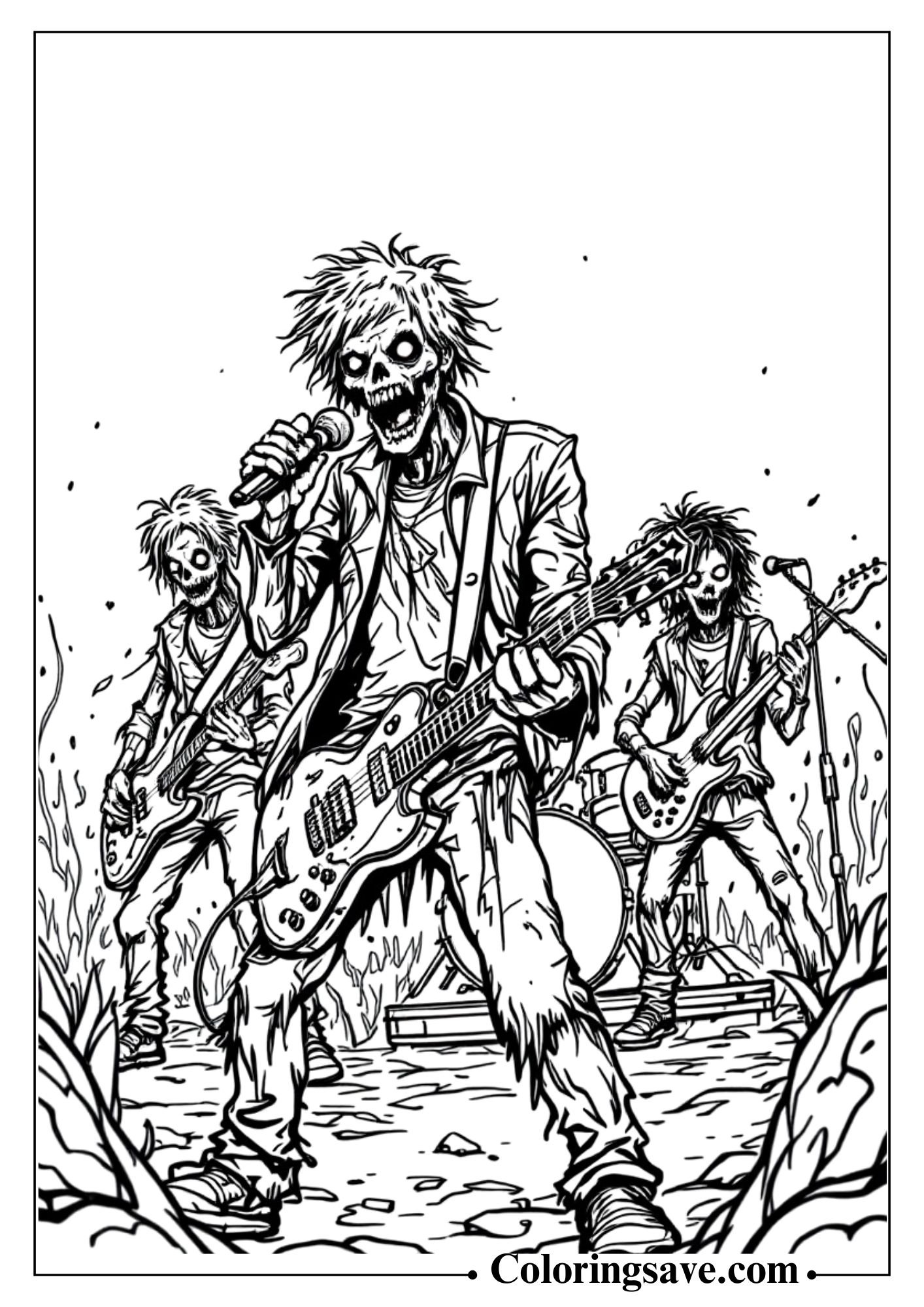 36 Zombie Coloring Pages (Free PDF Printables) - coloring save