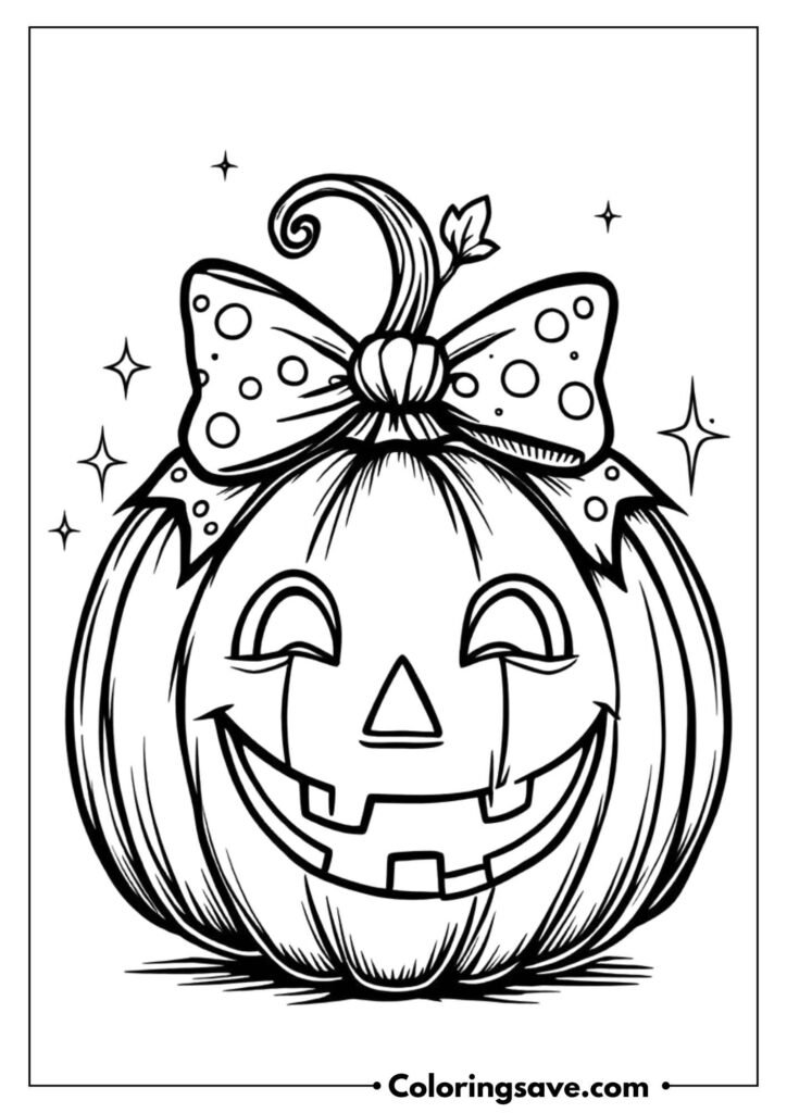 50 75+ Free Cute Pumpkin Coloring Pages for Kids (Printable PDF ...