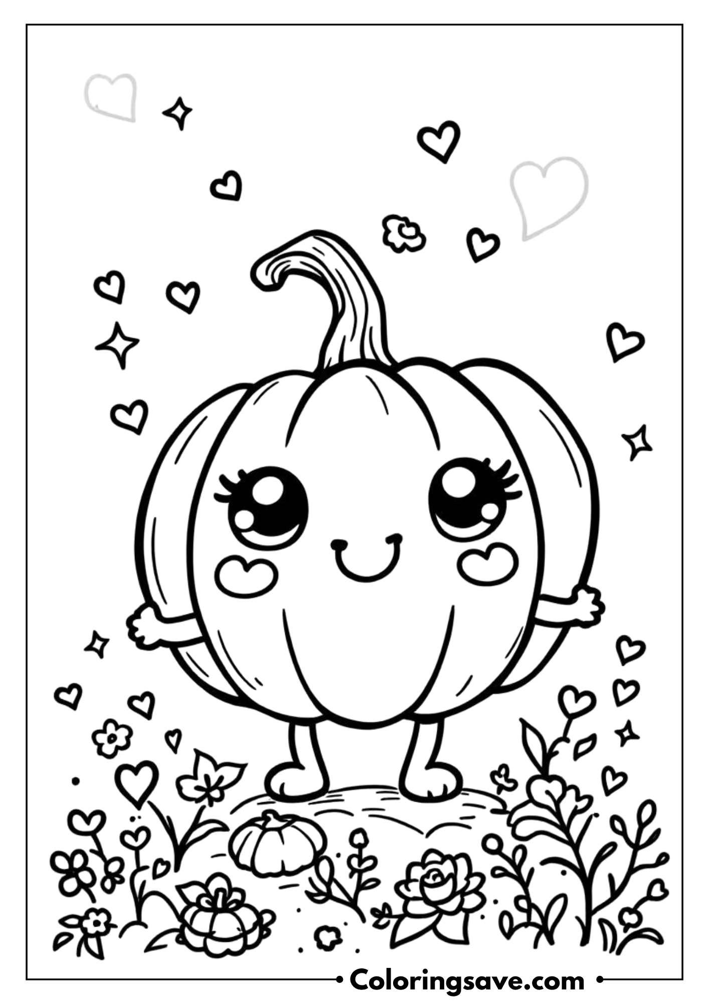 50 75+ Free Cute Pumpkin Coloring Pages for Kids (Printable PDF ...