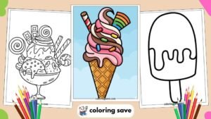 Ice Cream Coloring Pages (Free PDF Printables)