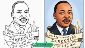 Martin Luther King Coloring Page