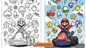 Mario Kart Coloring Pages (Free PDF Printables)