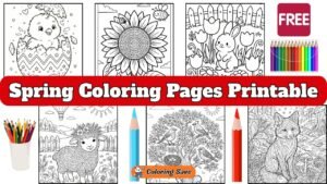 Spring Coloring Pages Printable