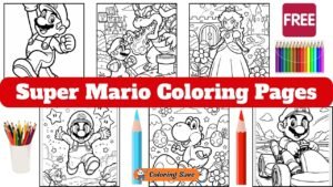 Super Mario Coloring Pages