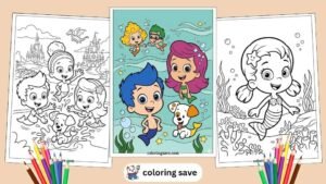 Dive into the bubbly underwater world with these 20 Bubble Guppies coloring pages, free for you to download and print! With these pages, you'll swim alongside the lively guppy gang as they embark on playful adventures and discover new lessons in their vibrant aquatic school