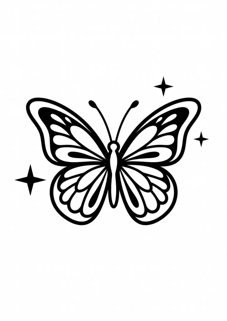 Black Butterfly Tattoo