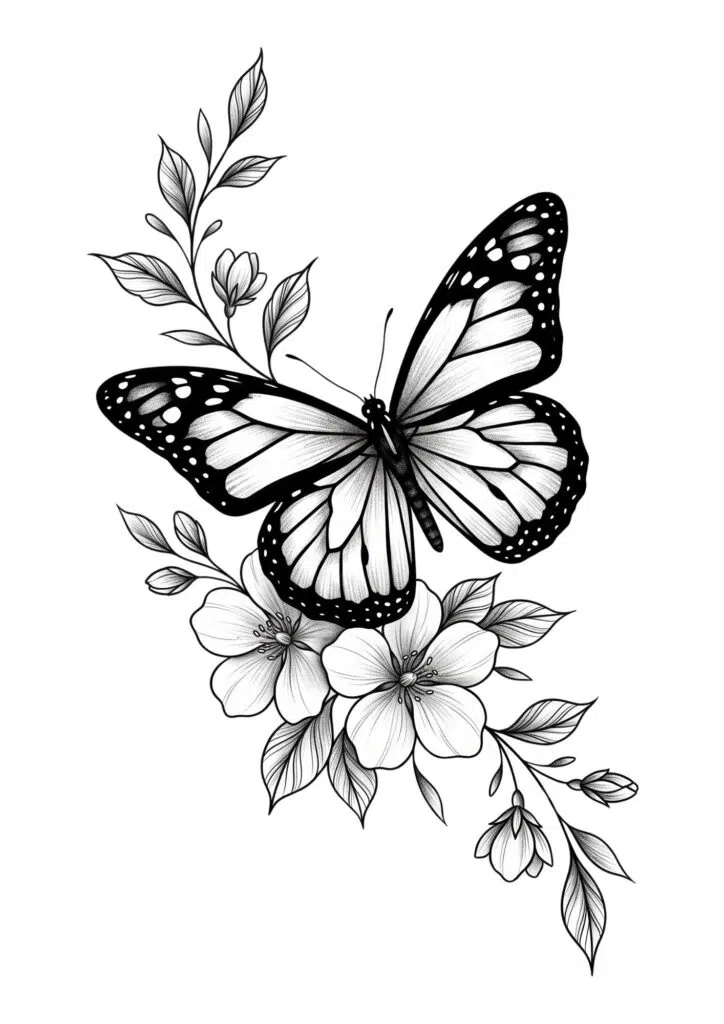 Butterfly Tattoo on Back