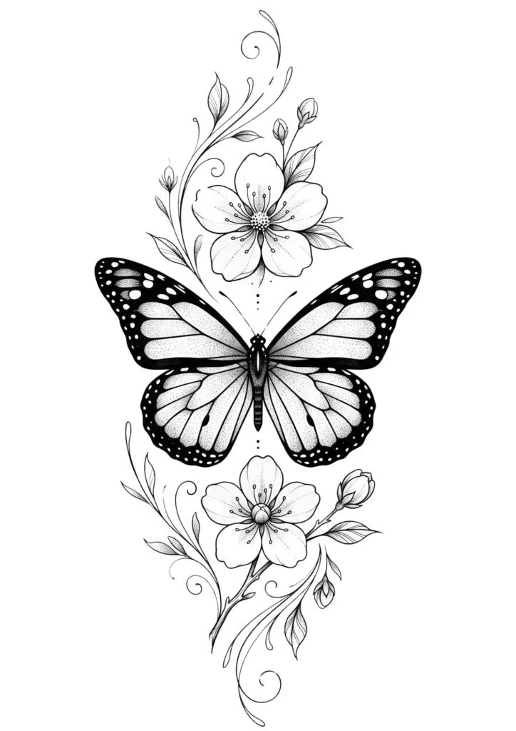 Butterfly Tattoo on Shoulder