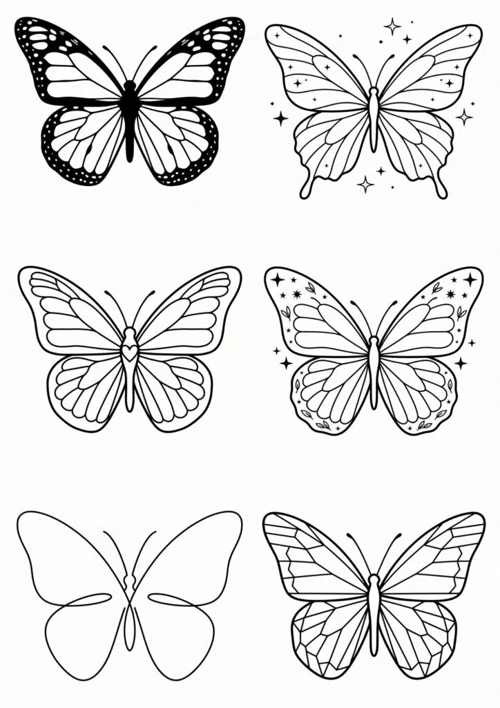 Colorful Butterfly Tattoo