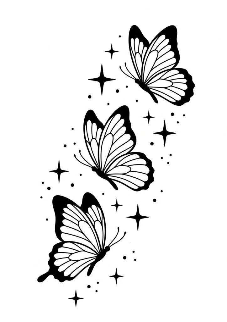 Minimalist Butterfly Tattoo