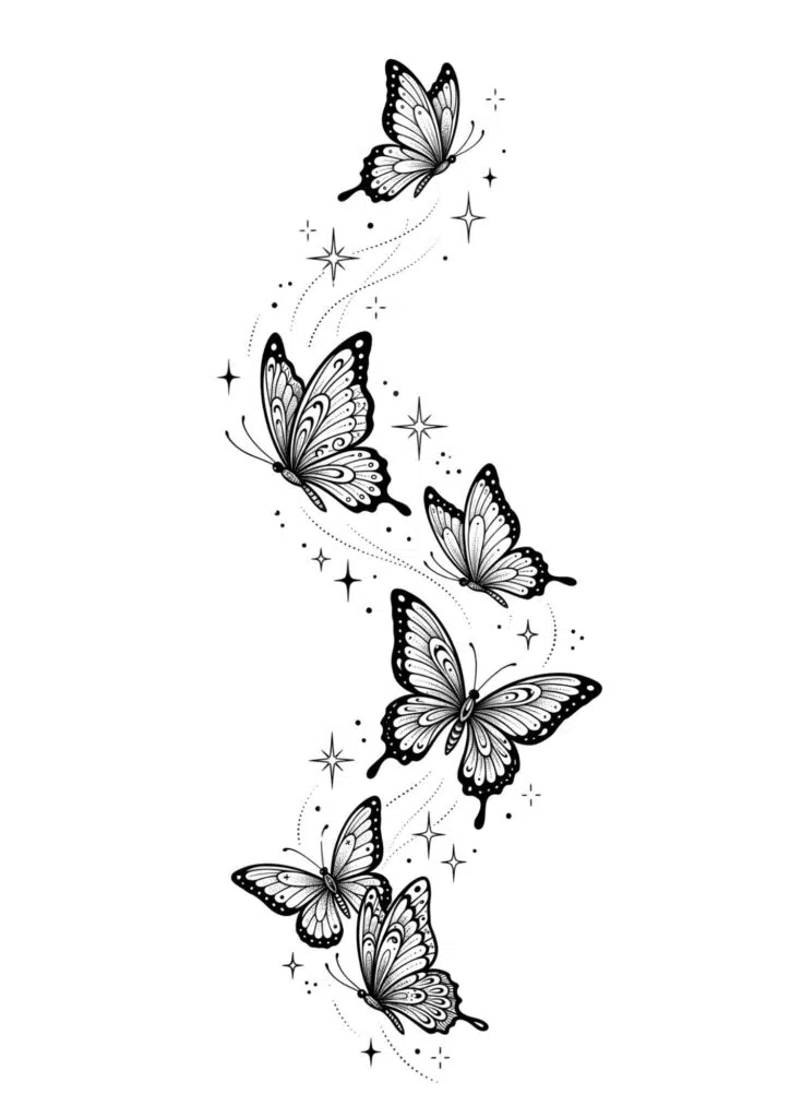 Tiny Butterfly Tattoo