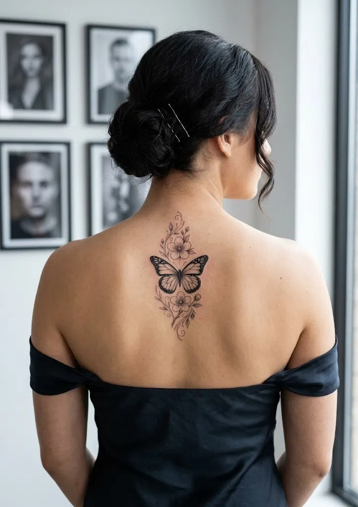 Butterfly Tattoo on Shoulder