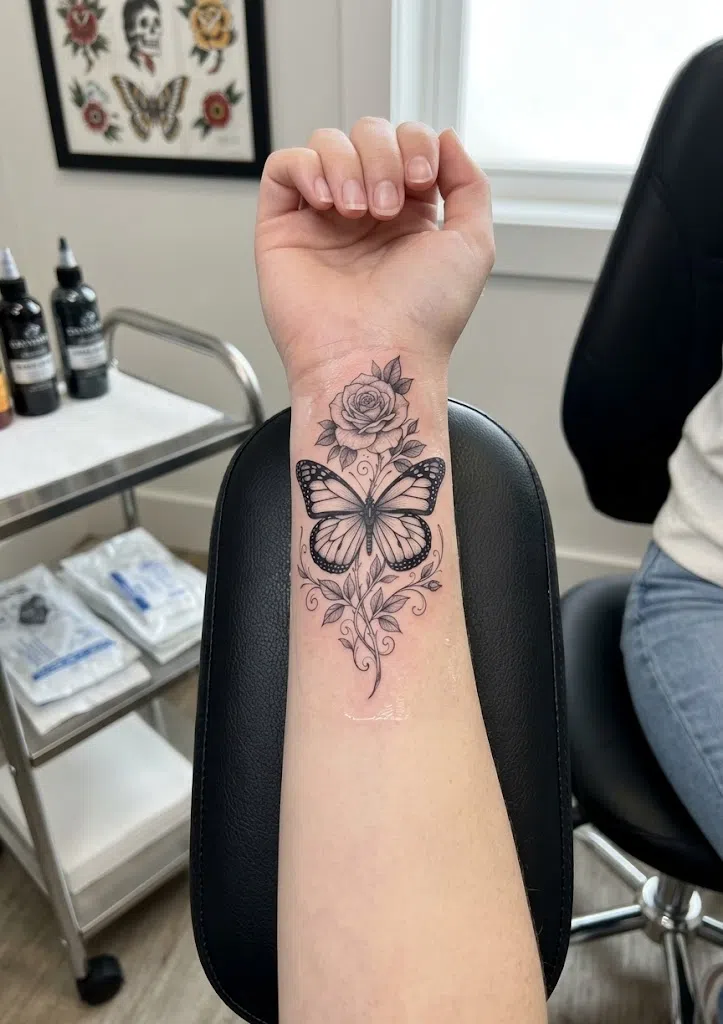 Butterfly Tattoo on Wrist