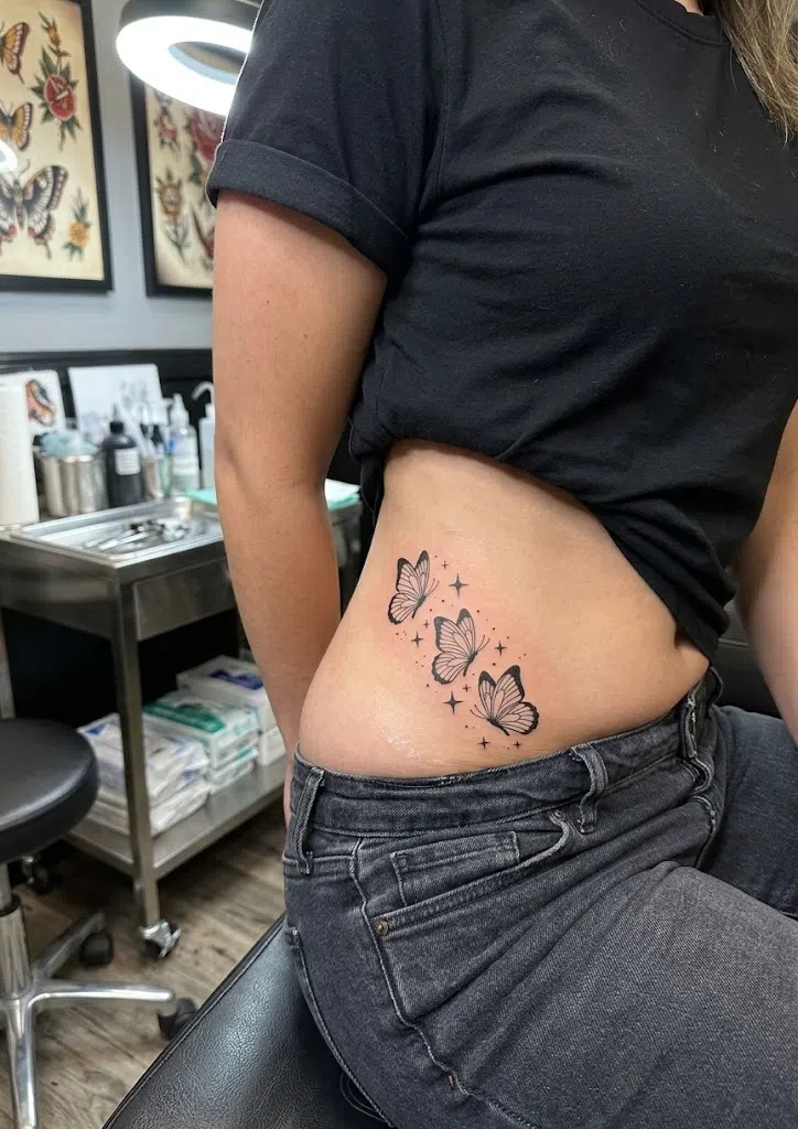 Minimalist Butterfly Tattoo