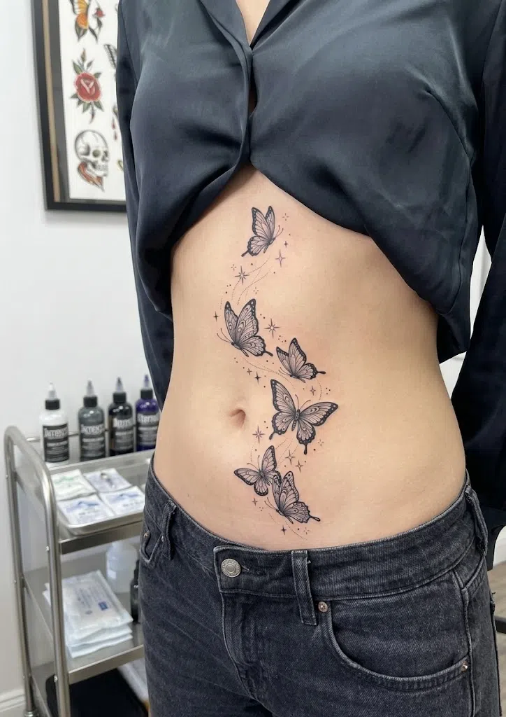 Tiny Butterfly Tattoo