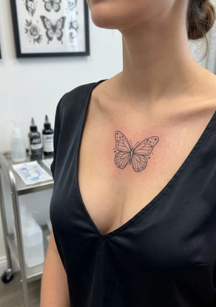 Colorful Butterfly Tattoo