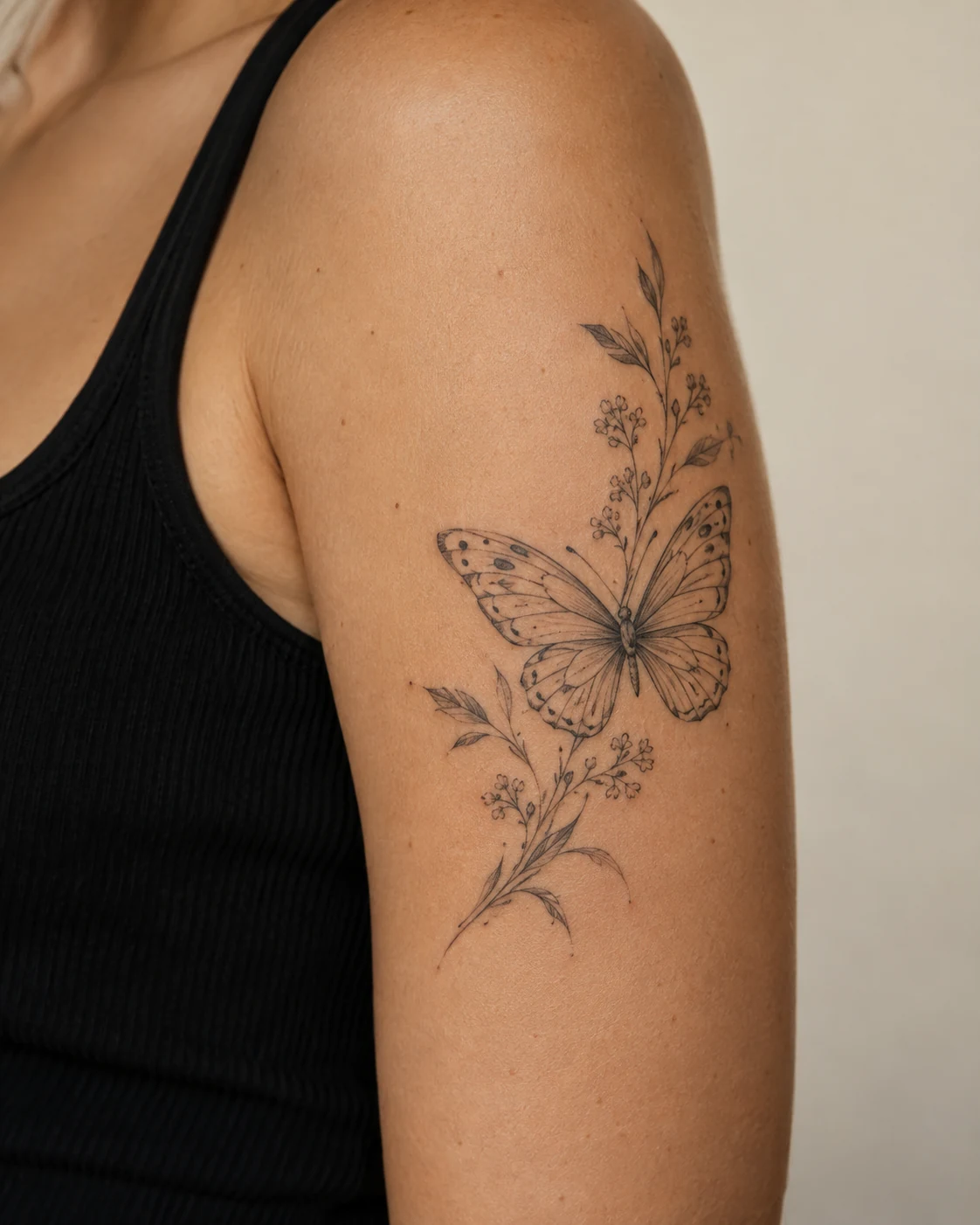 AI-generated tattoo concept: Butterfly tattoos, in your own way